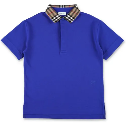 Check-Kragen Polo Shirt Knight - Burberry - Modalova