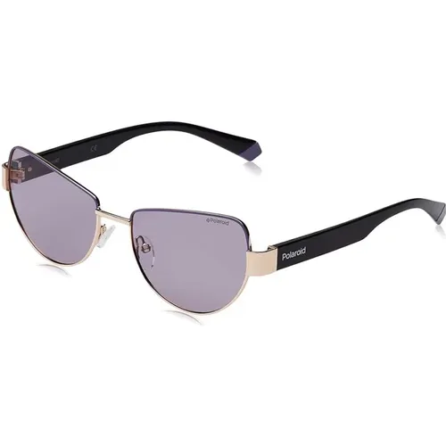 Lila Metallsonnenbrille mit violetten Gläsern - Polaroid - Modalova