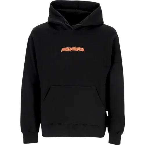 Schwarzer Hoodie Melt Hoodie Langarm , Herren, Größe: S - Propaganda - Modalova