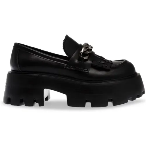 Casual Derby Schuh mit Band und Kette , Damen, Größe: 38 1/2 EU - Steve Madden - Modalova