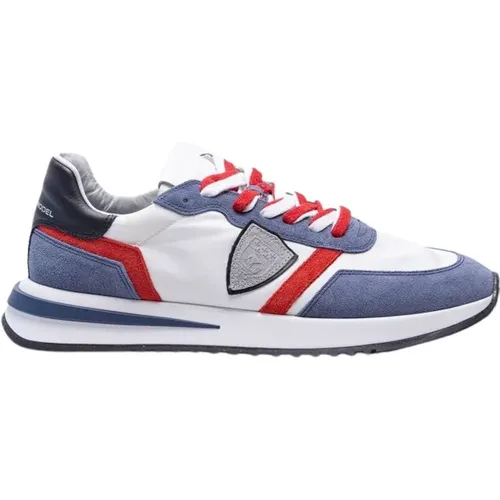 Multicolor Sneakers with Distinctive Side Cut and Rubber Sole , male, Sizes: 12 UK - Philippe Model - Modalova