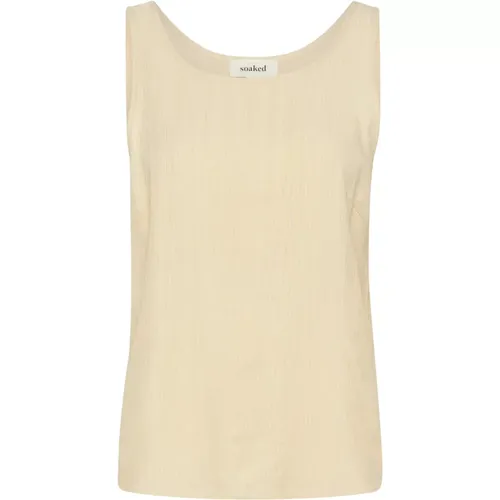 Tank Top Sandshell Silhouette , female, Sizes: XL - Soaked in Luxury - Modalova