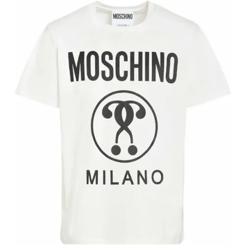 T-Shirt , Herren, Größe: 2XS - Moschino - Modalova