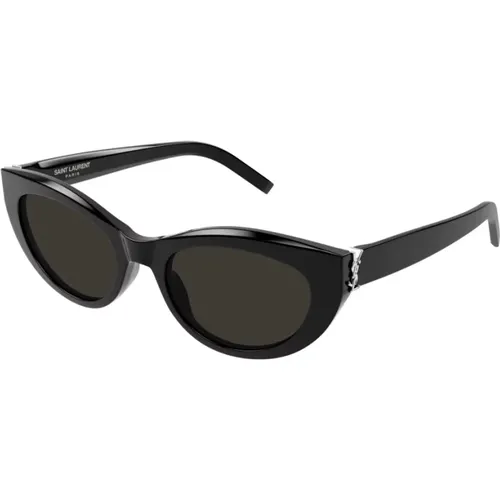 Elegant Rectangular Sunglasses in , female, Sizes: 54 MM - Saint Laurent - Modalova