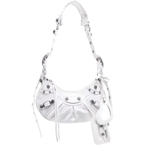 XS Leather Handbag with Metal Details , female, Sizes: ONE SIZE - Balenciaga - Modalova