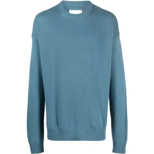 Modern Men`s Round Neck Sweater , male, Sizes: L - Jil Sander - Modalova