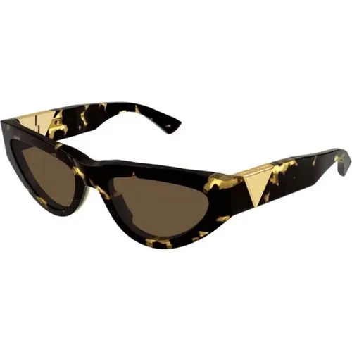 Havana Sunglasses Bv1176S 002 , unisex, Sizes: 55 MM - Bottega Veneta - Modalova