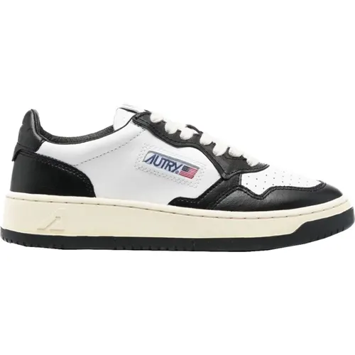 Two-Tone Leather Sneakers , female, Sizes: 11 UK, 4 UK, 7 UK, 6 UK, 5 UK, 8 UK, 9 UK, 10 UK, 3 UK - Autry - Modalova