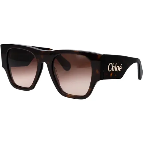 Stylische Sonnenbrille mit Modell Ch0233S , Damen, Größe: 53 MM - Chloé - Modalova