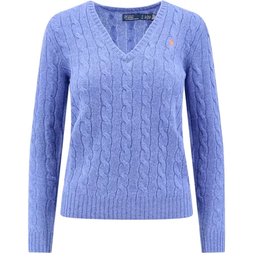 Bestickter Logo Woll-Kaschmir Pullover , Damen, Größe: XS - Polo Ralph Lauren - Modalova