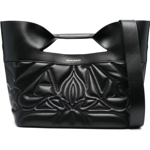 The Bow Quilted Tote Bag , female, Sizes: ONE SIZE - alexander mcqueen - Modalova