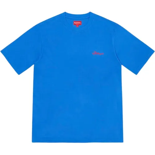 Limitierte Auflage Arabisches Logo Tee Blau , Herren, Größe: M - Supreme - Modalova