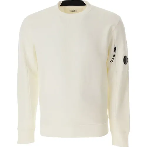 Weiße Pullover für Männer , Herren, Größe: L - C.P. Company - Modalova
