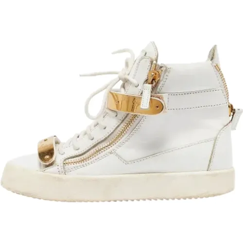 Pre-owned Leather sneakers , female, Sizes: 4 UK - Giuseppe Zanotti Pre-owned - Modalova