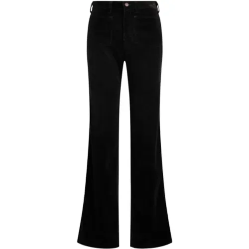 Schwarze Cordhose mit ausgestelltem Bein - Polo Ralph Lauren - Modalova