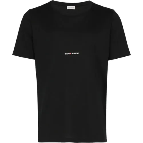 Rive Gauche T-Shirt , male, Sizes: M, L, XL, S - Saint Laurent - Modalova