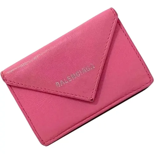 Pre-owned Leather wallets , female, Sizes: ONE SIZE - Balenciaga Vintage - Modalova