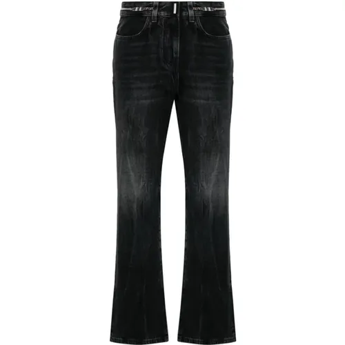 Stonewashed Denim Bootcut Jeans mit Kettenlink - Givenchy - Modalova