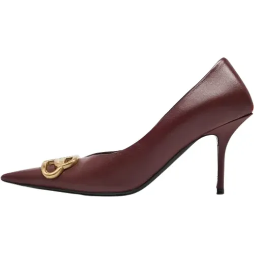 Pre-owned Leather heels , female, Sizes: 3 UK - Balenciaga Vintage - Modalova