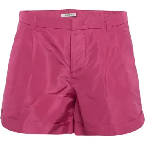 Pre-owned Fabric bottoms , female, Sizes: S - Miu Miu Pre-owned - Modalova