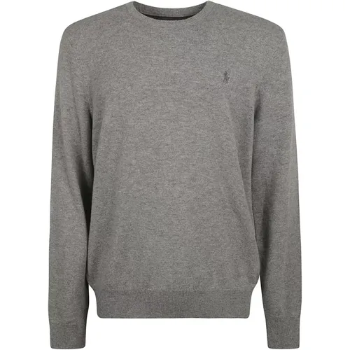 Grey Sweatshirt with Polo Pony Motif , male, Sizes: L, M - Ralph Lauren - Modalova