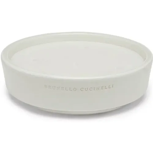 Luxurious Bianco Candela Candle , unisex, Sizes: ONE SIZE - BRUNELLO CUCINELLI - Modalova