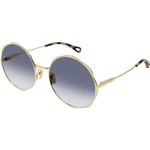 Sophisticated Metallo Sunglasses , unisex, Sizes: 59 MM - Chloé - Modalova