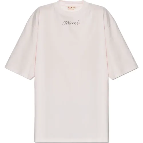 ‘Oversize’ T-shirt , Damen, Größe: 2XS - Marni - Modalova