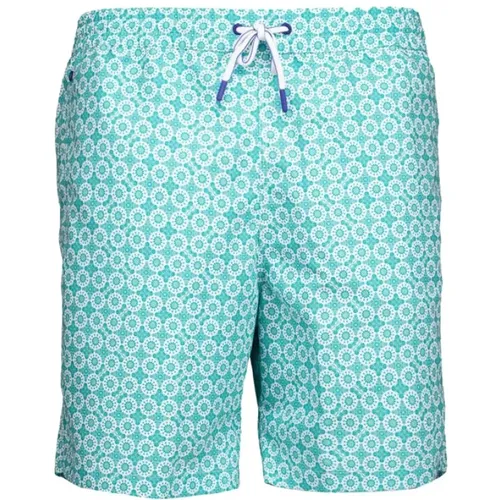 Swim Shorts with All Over Pattern , male, Sizes: 2XL, L, M, XL - Jacob Cohën - Modalova