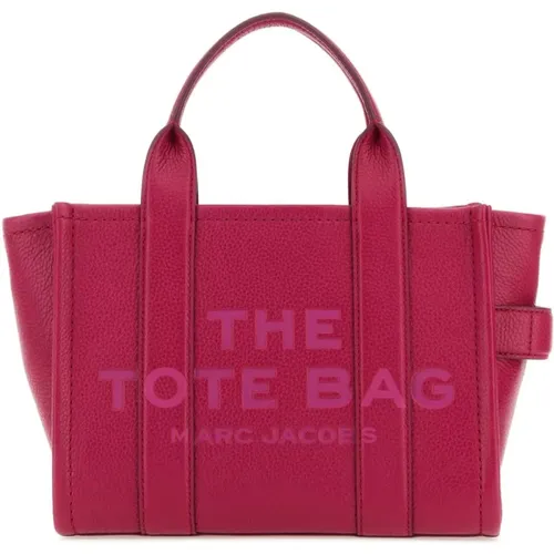 Fuchsia Leder Tote Tasche , Damen, Größe: ONE Size - Marc Jacobs - Modalova