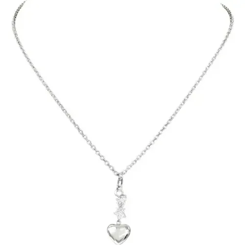 Pre-owned White Gold necklaces , female, Sizes: ONE SIZE - Chanel Vintage - Modalova