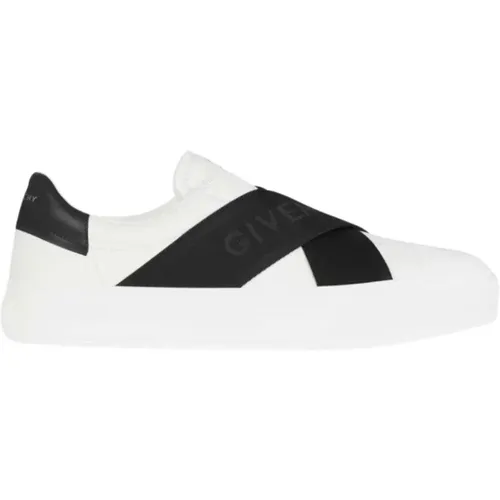 Weiße/Schwarze City Sport Sneakers mit D-Riemen - Givenchy - Modalova