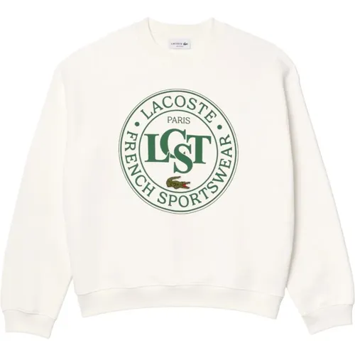 Cotton Sweatshirt with Crocodile Logo , male, Sizes: 2XL, S, M, XL - Lacoste - Modalova