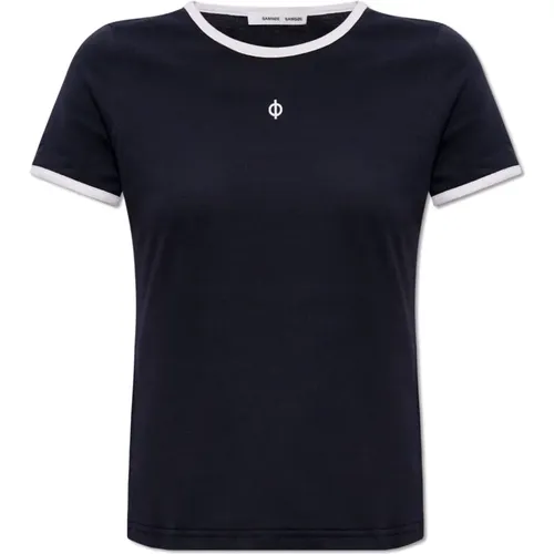 Salia T-Shirt , Damen, Größe: M - Samsøe Samsøe - Modalova