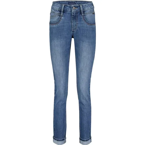 Slim-Fit Stone Beaded Jeans , Damen, Größe: S - Red Button - Modalova