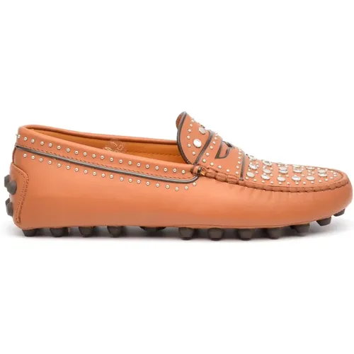 Women's Shoes Loafer Marrone Aw23 , female, Sizes: 4 1/2 UK, 5 1/2 UK, 3 1/2 UK - TOD'S - Modalova