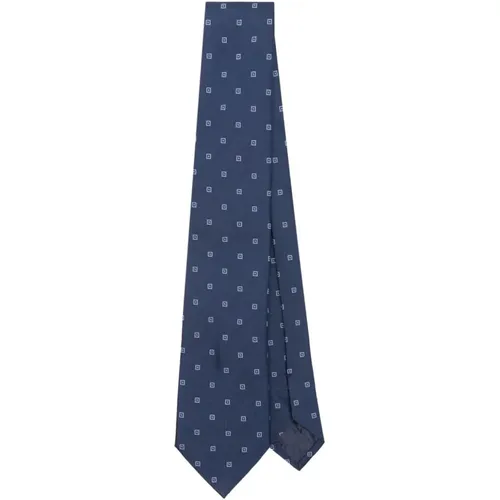 Night Woven Jacquard Tie , male, Sizes: ONE SIZE - Emporio Armani - Modalova