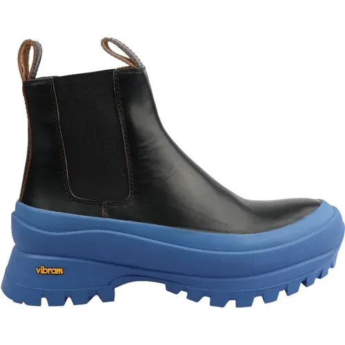 Leather Boots - Gomma Bluette , female, Sizes: 2 UK - Jil Sander - Modalova