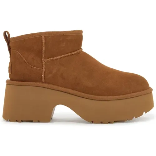 Chunky Platform Wildleder Stiefel , Damen, Größe: 37 EU - Ugg - Modalova