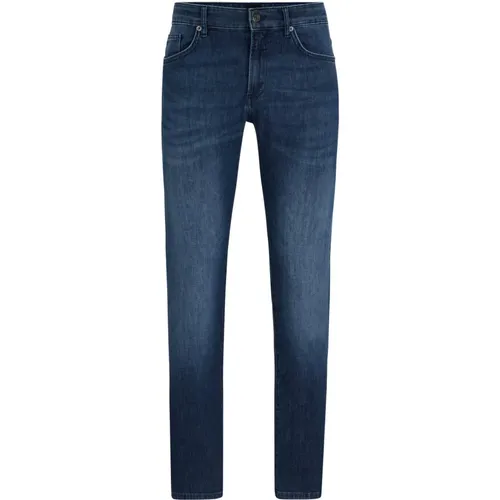 Blaue Slim Fit Stretch Denim Jeans , Herren, Größe: W34 L36 - Boss Black - Modalova