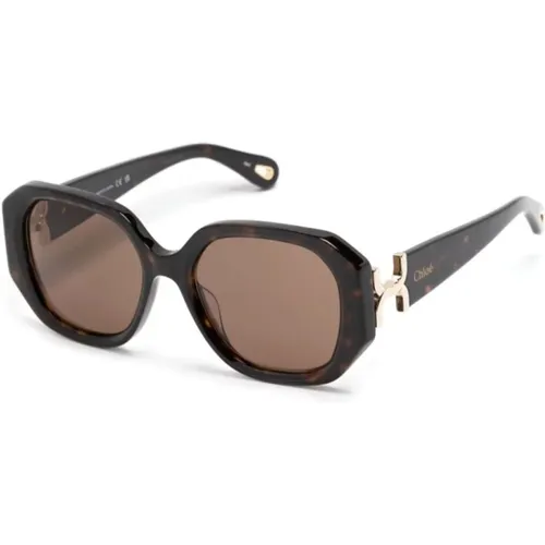 Ch0236S 002 Sunglasses , female, Sizes: 56 MM - Chloé - Modalova