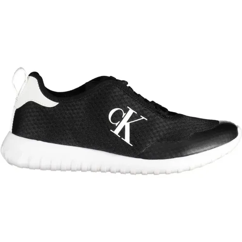 Schwarze Herren Sneakers im Sportschuh Stil , Herren, Größe: 43 EU - Calvin Klein - Modalova