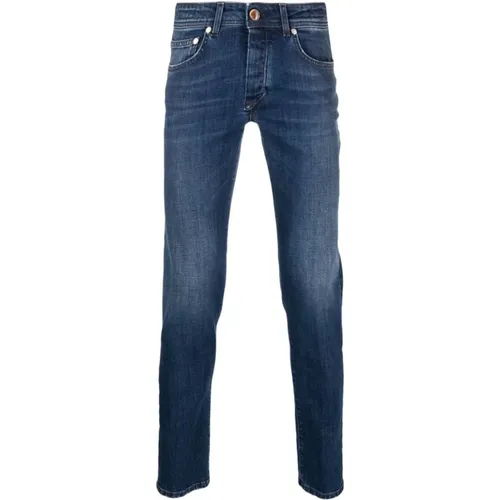 Blaue Jeans für Herren Aw23 , Herren, Größe: W32 - Barba - Modalova