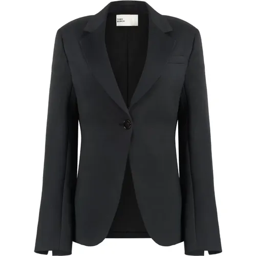 Polyester Reverskragen Blazer mit Taschen - TORY BURCH - Modalova