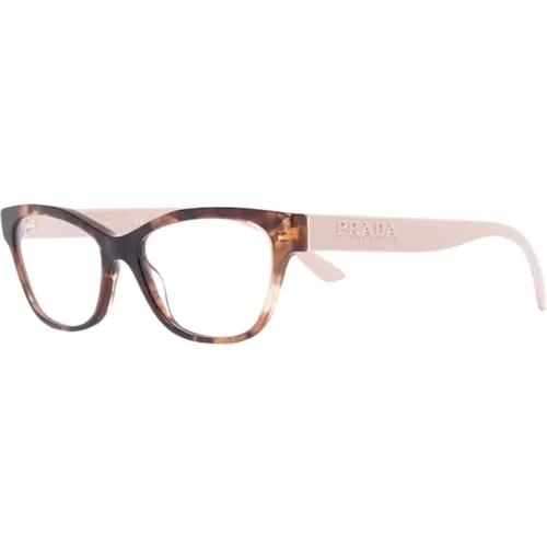 Brown/Havana Optical Frame , female, Sizes: 53 MM - Prada - Modalova