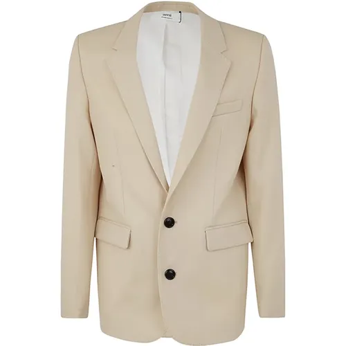 Vanilla Two Buttons Jacket , female, Sizes: 3XL - Ami Paris - Modalova
