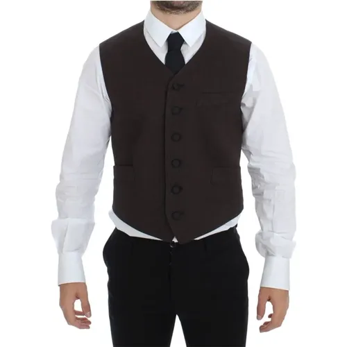 Suit Vests , Herren, Größe: S - Dolce & Gabbana - Modalova