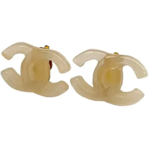 Pre-owned Plastic earrings , female, Sizes: ONE SIZE - Chanel Vintage - Modalova