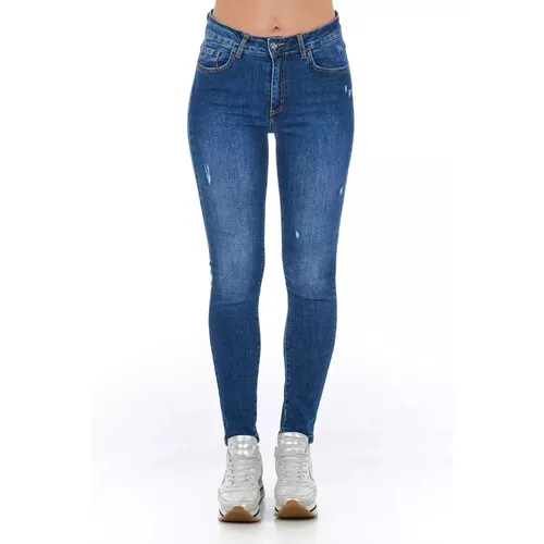 Stylische Denim-Jeans , Damen, Größe: W30 - Frankie Morello - Modalova