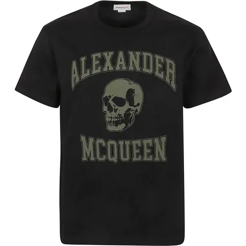 Men's Clothing T-Shirts & Polos Green Ss24 , male, Sizes: S - alexander mcqueen - Modalova